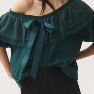 Maeve V-Neck Bow Sweater